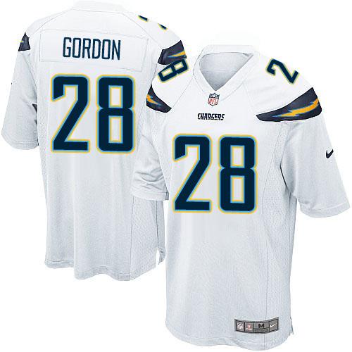  Chargers #28 Melvin Gordon White Youth Stitched NFL New Elite Jersey