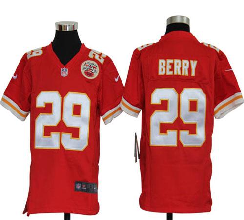  Chiefs #29 Eric Berry Red Team Color Youth Stitched NFL Elite Jersey