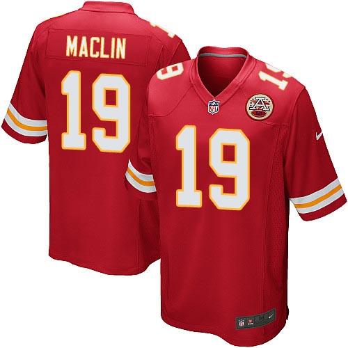  Chiefs #19 Jeremy Maclin Red Team Color Youth Stitched NFL Elite Jersey