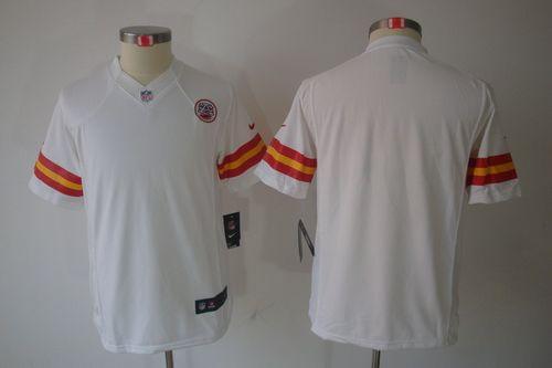  Chiefs Blank White Youth Stitched NFL Limited Jersey