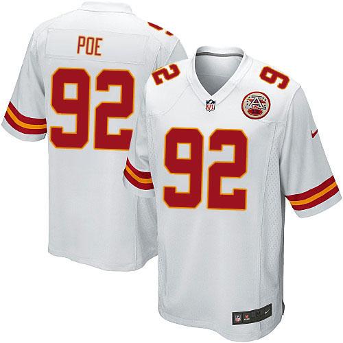  Chiefs #92 Dontari Poe White Youth Stitched NFL Elite Jersey