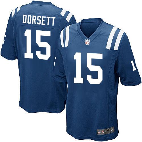  Colts #15 Phillip Dorsett Royal Blue Team Color Youth Stitched NFL Elite Jersey