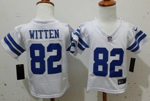 Toddler  Cowboys #82 Jason Witten White Stitched NFL Elite Jersey