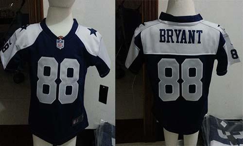 Toddler  Cowboys #88 Dez Bryant Navy Blue Thanksgiving Stitched NFL Elite Jersey