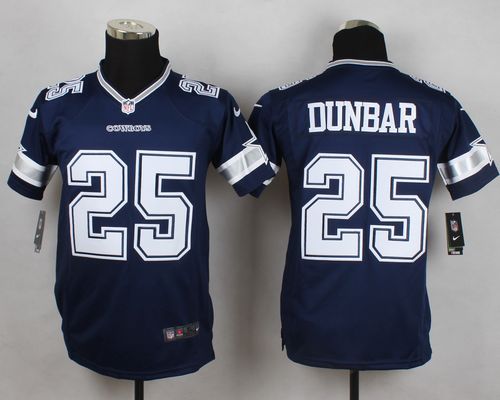  Cowboys #25 Lance Dunbar Navy Blue Team Color Youth Stitched NFL Elite Jersey