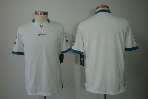 Dolphins Blank White Youth Stitched NFL Limited Jersey