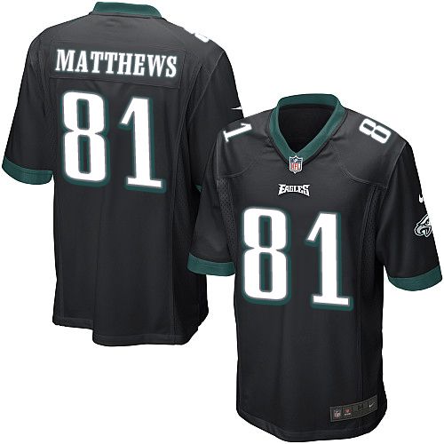  Eagles #81 Jordan Matthews Black Alternate Youth Stitched NFL New Elite Jersey
