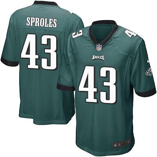  Eagles #43 Darren Sproles Midnight Green Team Color Youth Stitched NFL New Elite Jersey