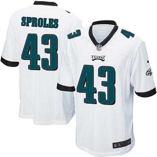  Eagles #43 Darren Sproles White Youth Stitched NFL New Elite Jersey