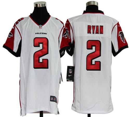  Falcons #2 Matt Ryan White Youth Stitched NFL Elite Jersey