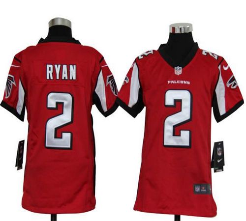  Falcons #2 Matt Ryan Red Team Color Youth Stitched NFL Elite Jersey