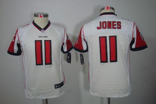  Falcons #11 Julio Jones White Youth Stitched NFL Limited Jersey