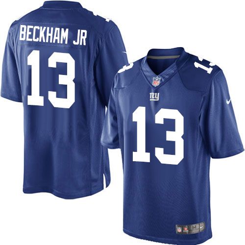  Giants #13 Odell Beckham Jr Royal Blue Team Color Youth Stitched NFL Limited Jersey