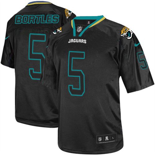  Jaguars #5 Blake Bortles Lights Out Black Youth Stitched NFL Elite Jersey