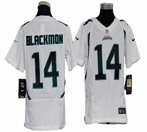  Jaguars #14 Justin Blackmon White Youth Stitched NFL Elite Jersey
