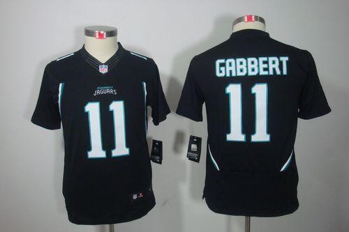  Jaguars #11 Blaine Gabbert Black Alternate Youth Stitched NFL Limited Jersey