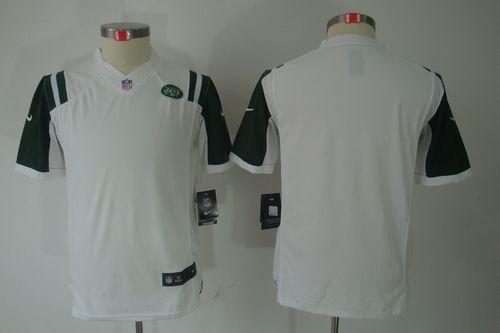  Jets Blank White Youth Stitched NFL Limited Jersey