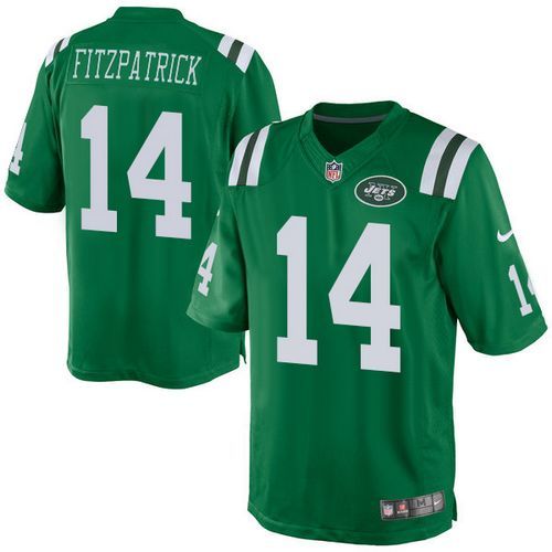  Jets #14 Ryan Fitzpatrick Green Youth Stitched NFL Elite Rush Jersey
