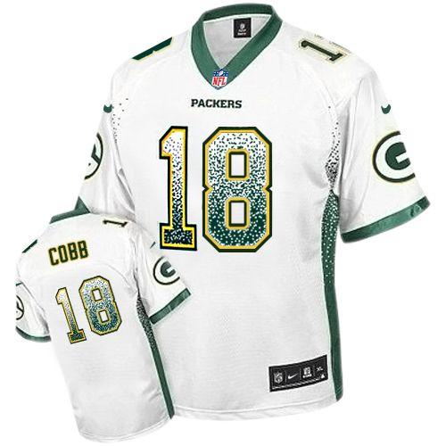  Packers #18 Randall Cobb White Youth Stitched NFL Elite Drift Fashion Jersey