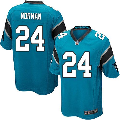  Panthers #24 Josh Norman Blue Alternate Youth Stitched NFL Elite Jersey