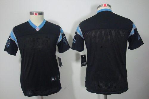  Panthers Blank Black Team Color Youth Stitched NFL Limited Jersey