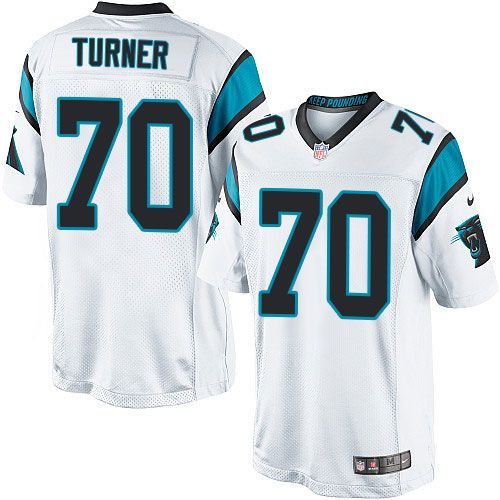  Panthers #70 Trai Turner White Youth Stitched NFL Elite Jersey