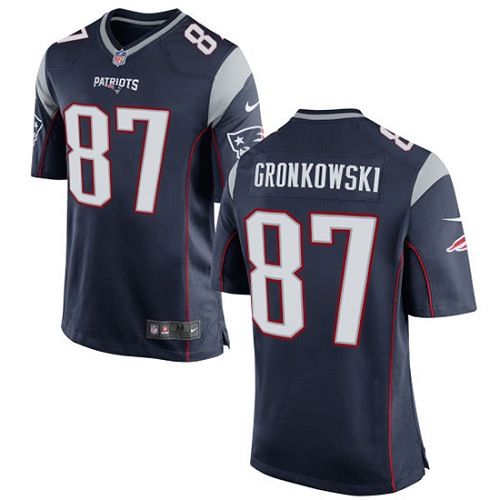  Patriots #87 Rob Gronkowski Navy Blue Team Color Youth Stitched NFL New Elite Jersey