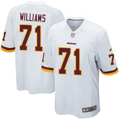  Redskins #71 Trent Williams White Youth Stitched NFL Elite Jersey