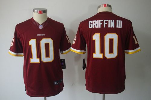  Redskins #10 Robert Griffin III Burgundy Red Team Color Youth Stitched NFL Limited Jersey