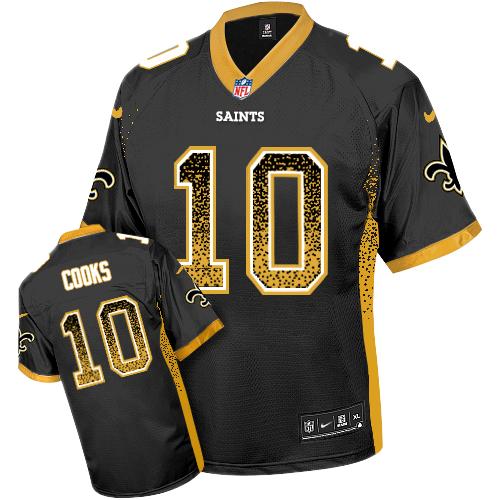 Saints #10 Brandin Cooks Black Team Color Youth Stitched NFL Elite Drift Fashion Jersey