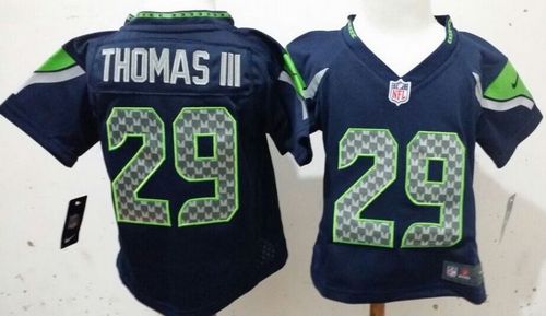 Toddler  Seahawks #29 Earl Thomas III Steel Blue Team Color Stitched NFL Elite Jersey