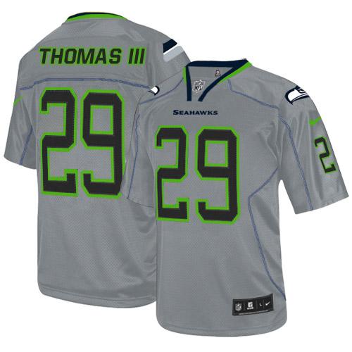  Seahawks #29 Earl Thomas III Lights Out Grey Youth Stitched NFL Elite Jersey