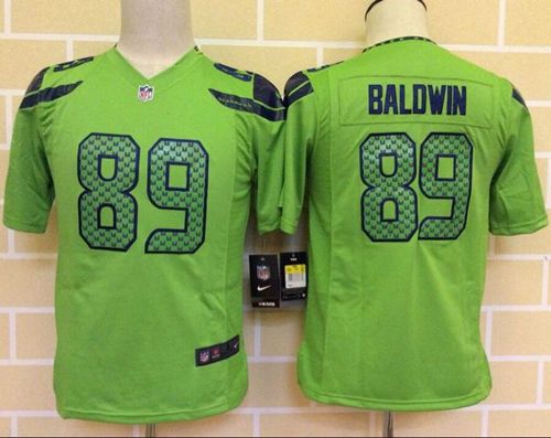  Seahawks #89 Doug Baldwin Green Alternate Youth Stitched NFL Elite Jersey