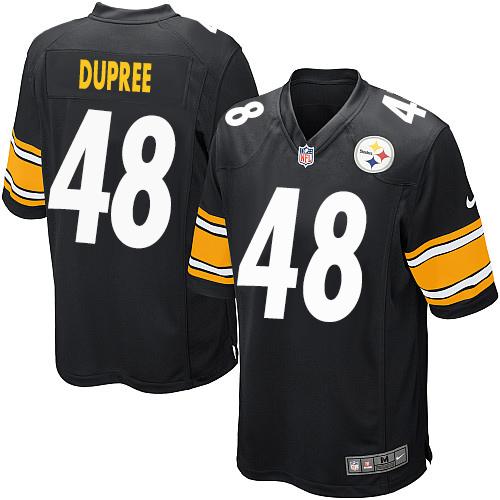  Steelers #48 Bud Dupree Black Team Color Youth Stitched NFL Elite Jersey