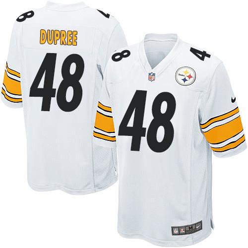  Steelers #48 Bud Dupree White Youth Stitched NFL Elite Jersey