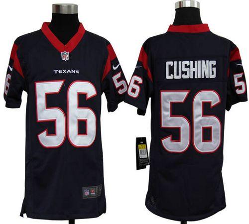  Texans #56 Brian Cushing Navy Blue Team Color Youth Stitched NFL Elite Jersey