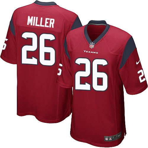  Texans #26 Lamar Miller Red Alternate Youth Stitched NFL Elite Jersey