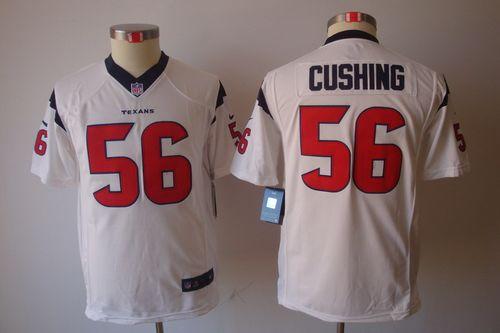  Texans #56 Brian Cushing White Youth Stitched NFL Limited Jersey