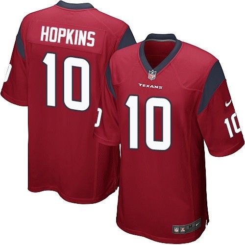  Texans #10 DeAndre Hopkins Red Alternate Youth Stitched NFL Elite Jersey