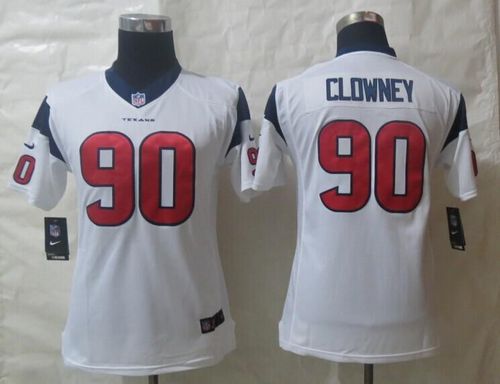  Texans #90 Jadeveon Clowney White Youth Stitched NFL Limited Jersey