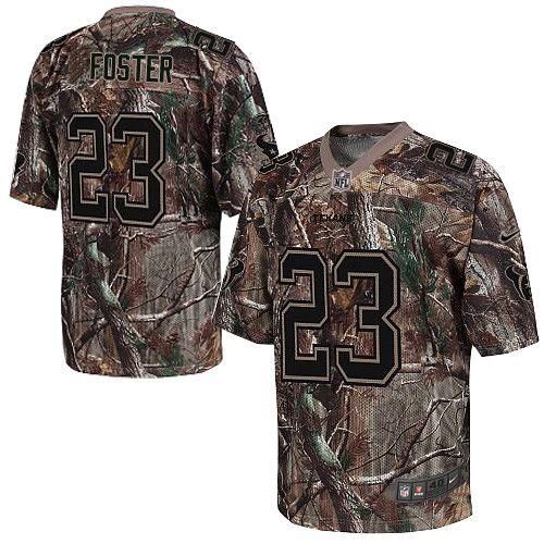  Texans #23 Arian Foster Camo Youth Stitched NFL Realtree Elite Jersey