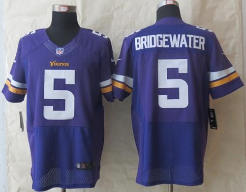  Vikings #5 Teddy Bridgewater Purple Team Color Youth Elite Jersey