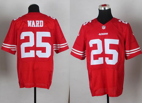  49ers #25 Jimmie Ward Red Team Color Men's Stitched NFL Elite Jersey