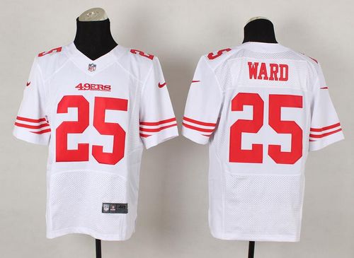  49ers #25 Jimmie Ward White Men's Stitched NFL Elite Jersey