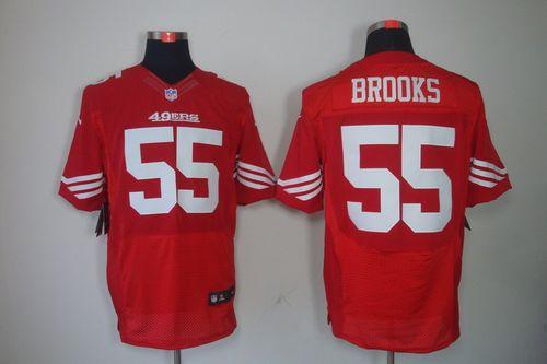  49ers #55 Ahmad Brooks Red Team Color Men's Stitched NFL Elite Jersey