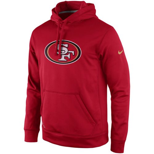 San Francisco 49ers  Practice Performance Pullover Hoodie Scarlet