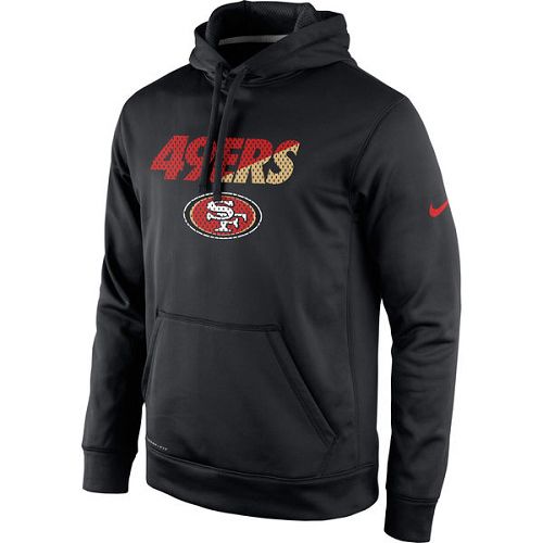 Men's San Francisco 49ers  Black Kick Off Staff Performance Pullover Hoodie