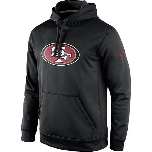 Men's San Francisco 49ers  Black KO Logo Essential Pullover Hoodie