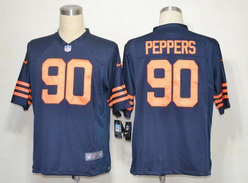 Bears #90 Julius Peppers Navy Blue 1940s Throwback Men's Stitched NFL Game Jersey