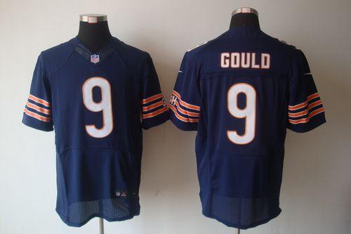  Bears #9 Robbie Gould Navy Blue Team Color Men's Stitched NFL Elite Jersey